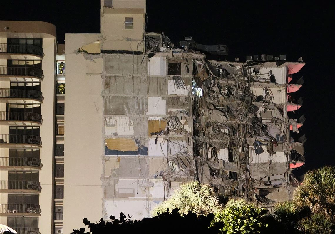 One killed, several wounded after a Miami-area tower collapses